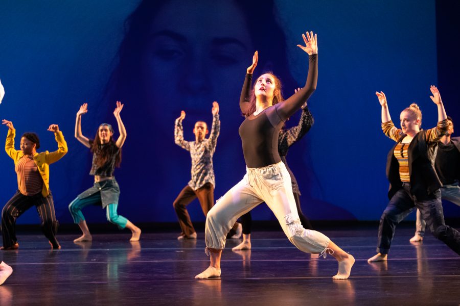 Students in the University of Iowa's Department of Dance perform in Dance Gala 2018 in Space Place Theater on Monday, Oct. 8, 2018. (David Harmantas/The Daily Iowan)