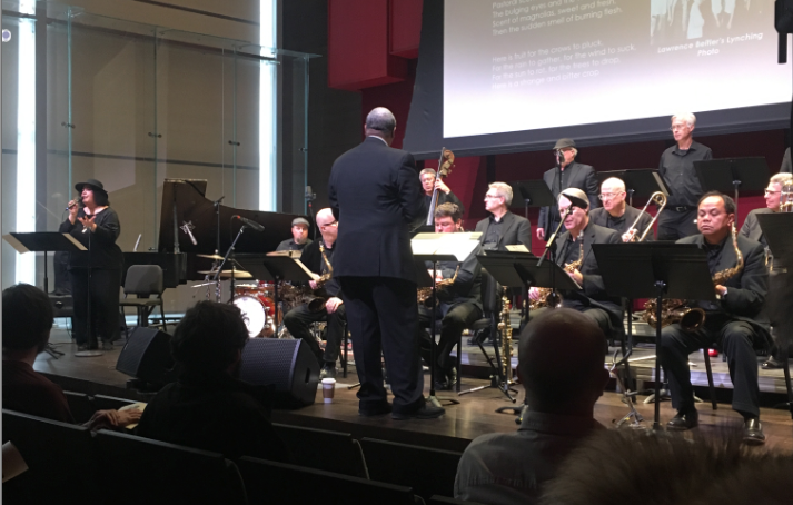 Haase Findlay and the Turner Center Jazz Orchestra perform at Damani Phillips’ program Jazz in the Fight for Civil Rights on Saturday, Feb. 9.