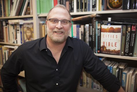 Professor Bob Cargill of the UI Departments of Religious Studies and Classics poses for a picture on Wednesday, March 13, 2019. He is featured in the History Channel's 8-part documentary series called "Jesus: His Life." 