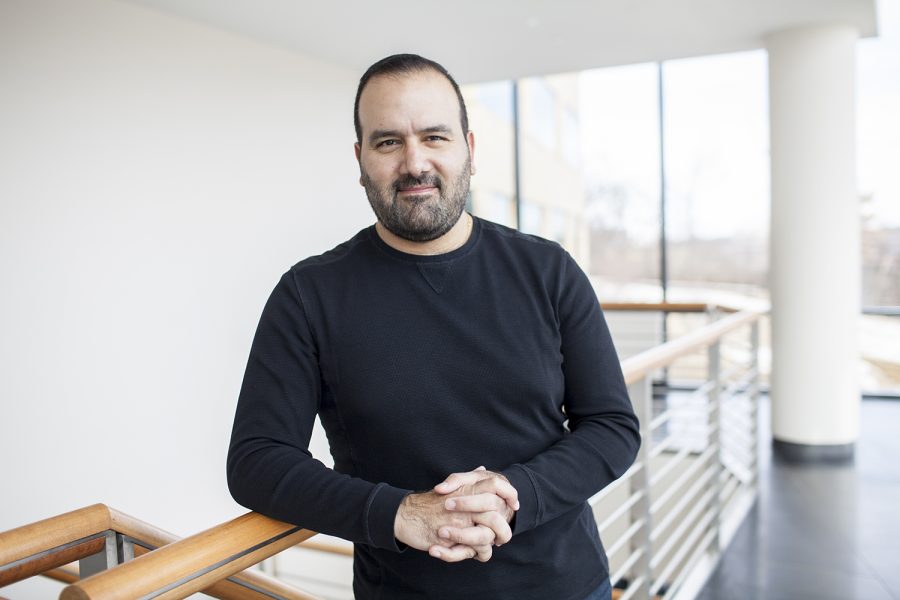 UI professor George Wehby poses for a portrait at the College of Public Health on Wednesday, March 6, 2019. Wehby is leading a two year project, alongside UIChicago Professor Robert Kaestner, that studies the effects of minimum wage on long-term child health and development. 