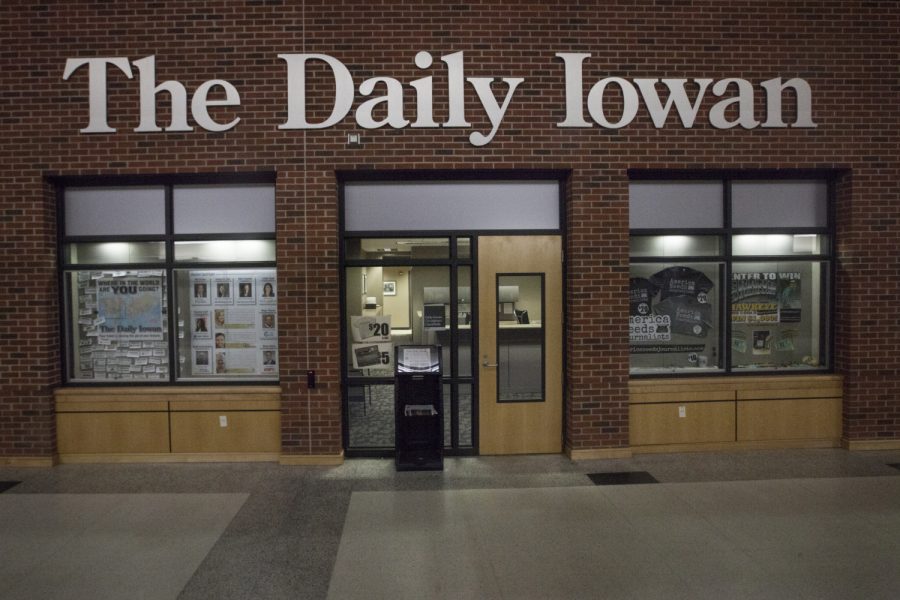The Daily Iowan newsroom is seen on Feb. 26, 2019.