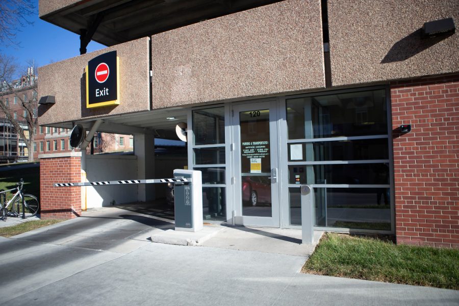 The parking and transportation office, located in the IMU parking ramo, is seen on Tuesday, Dec. 3, 2019.