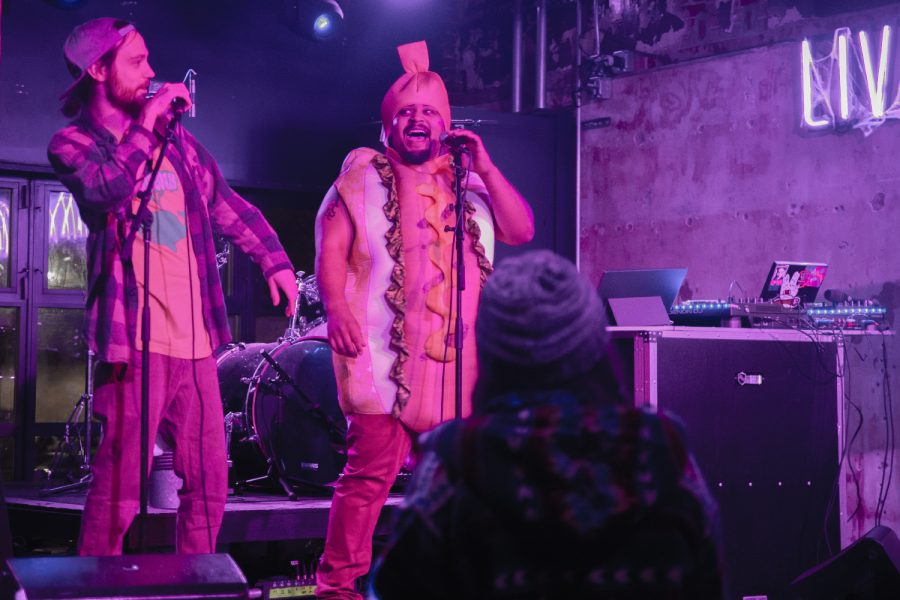 Karaoke Night is shown at El Ray’s in Iowa City, IA on Wednesday, Oct. 27, 2021.  (Larry Phan/The Daily Iowan)