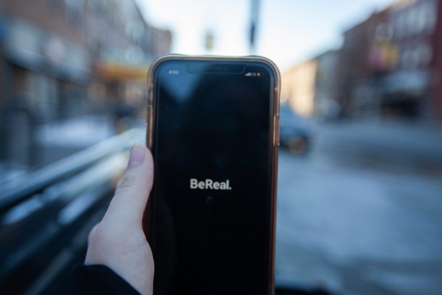 The BeReal App is seen on Sunday, Feb. 27, 2022.