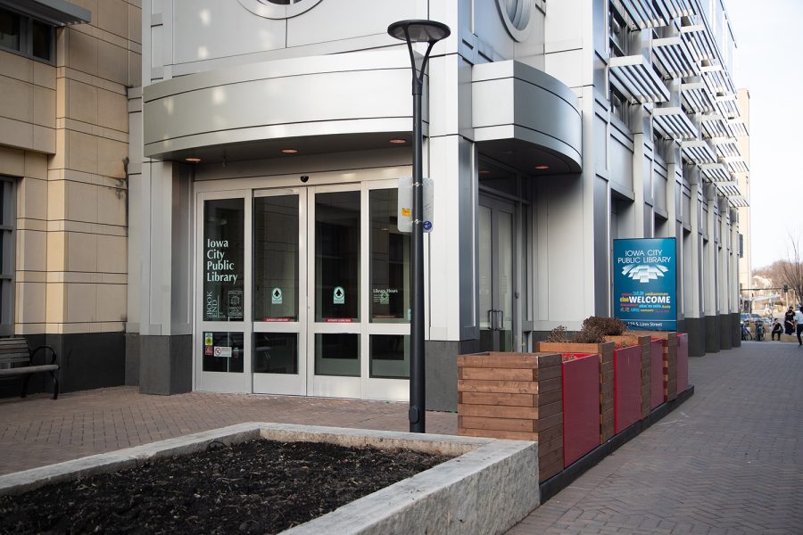 The Iowa City Public Library is seen on Sunday, March 20, 2022. 