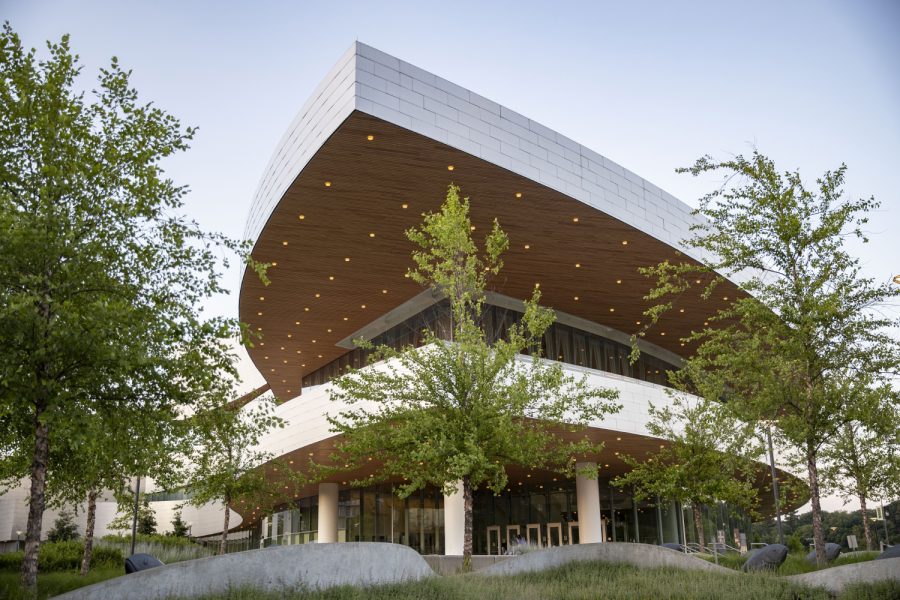 Hancher Auditorium is seen on Sunday, July 10, 2022. 