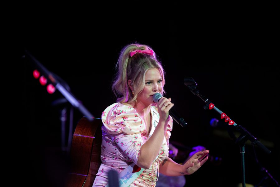 Hailey Whitters sings during her concert at Wildwood Smokehouse & Saloon in Iowa City on Thursday, March 30, 2023. 