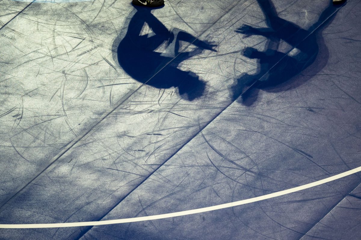 Nebraska 149-pound Ridge Lovett wrestles Iowa State University 149-pound Casey Swiderski during the third session of the NCAA men’s wrestling championships at T-Mobile Center in Kansas City, Missouri, on Friday, March 22, 2024. Lovett won by major decision, 14-4 and advanced to the semifinals.